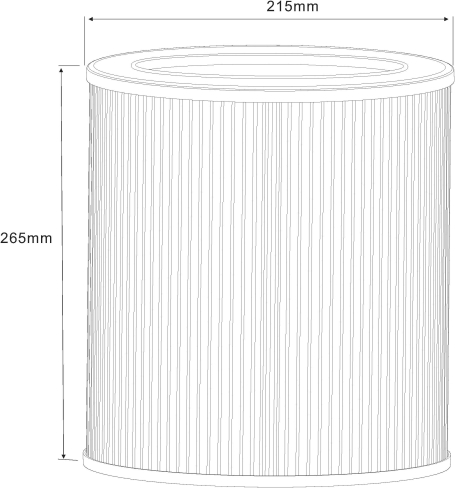 HEPA13 filter for air purifier MAX-UV